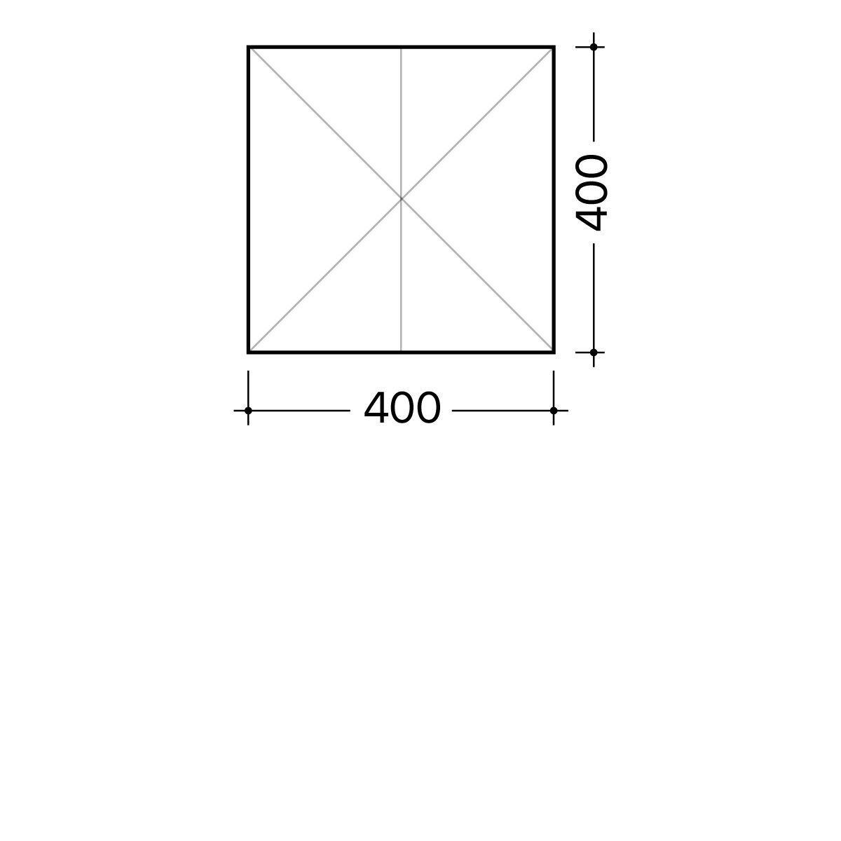 400х400 mm