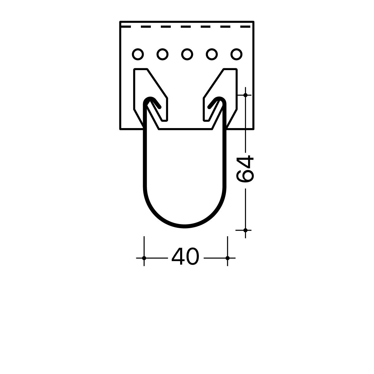 40х64 mm