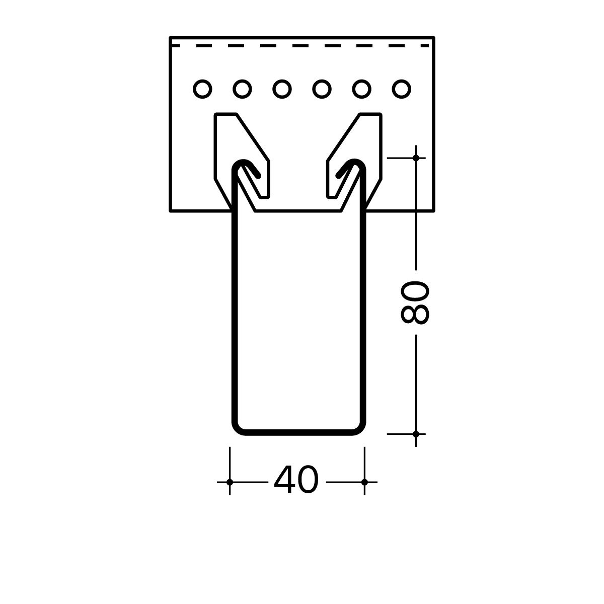 40х80 mm
