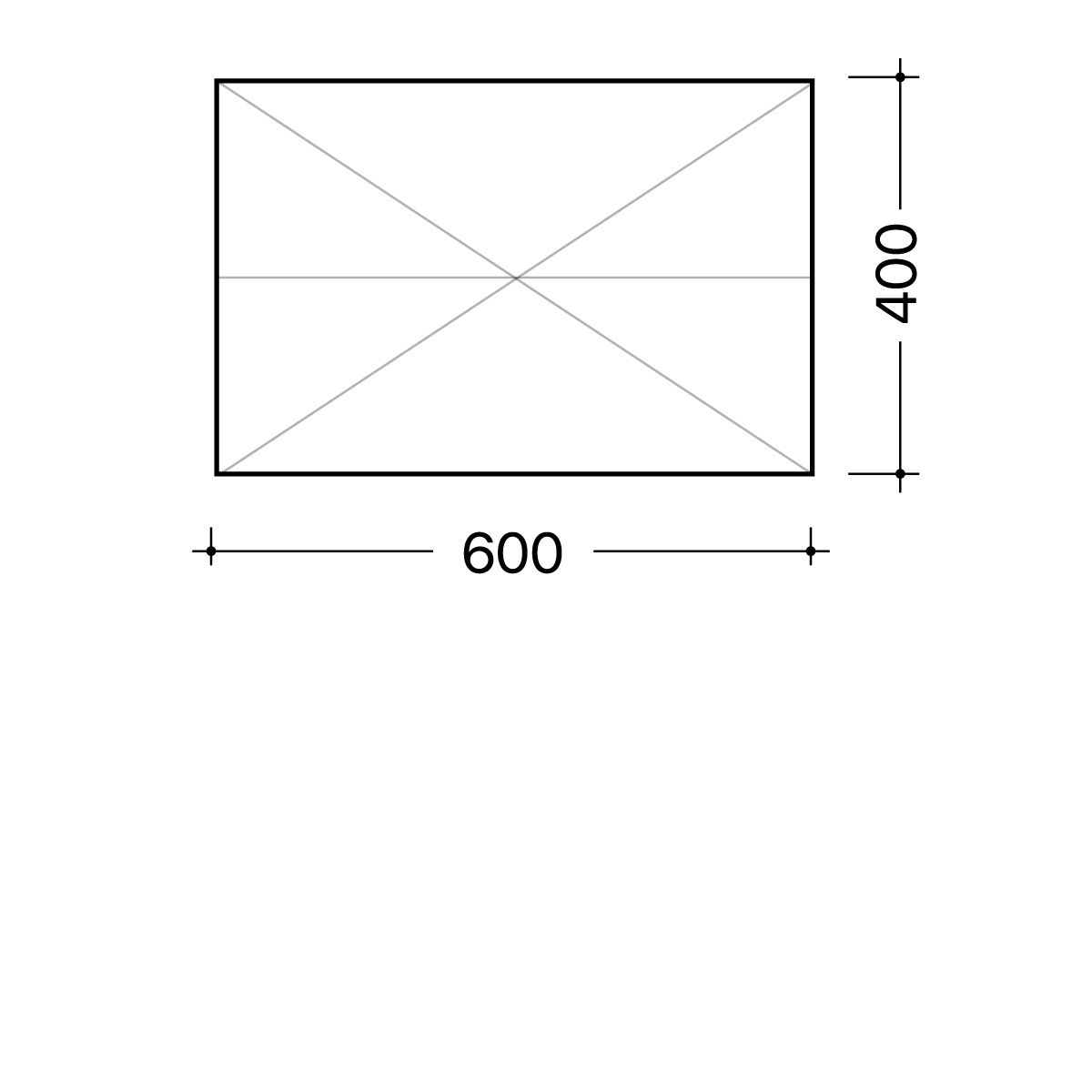 600х400 mm