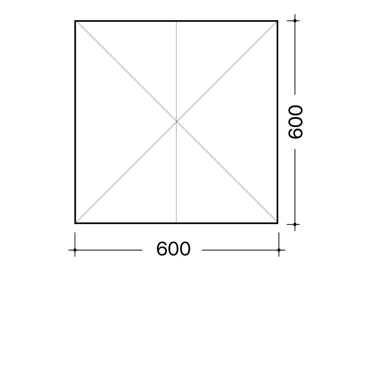 600х600 mm